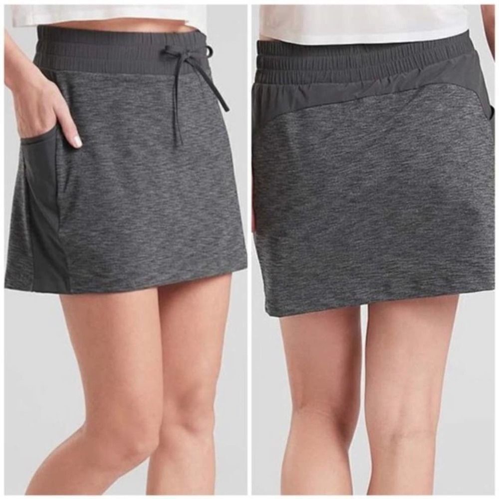 Athleta Excursion Hybrid Skort Sz S grey